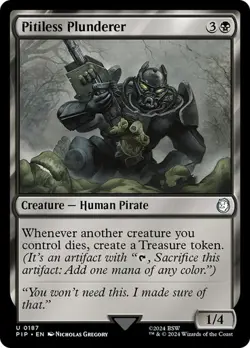 MTG - Pitiless Plunderer - Fallout Commander (NM) - Image 1