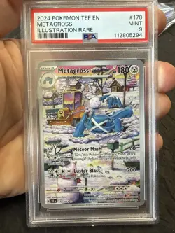 Pokemon TCG Metagross 178/162 Temporal Forces Holo Full Art Illustration Rare - Image 1