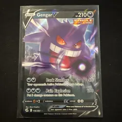 Pokemon TCG Fusion Strike Gengar v Ultra Rare Card 156/264 - Image 1