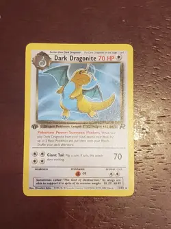 Pokemon TCG Dark Dragonite 22/82 Team Rocket Regular First Edition (Excellent/LP - Image 1