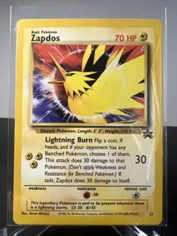 Pokemon TCG Zapdos Wizards Black Star ProMos Technologies 23 Regular Promo - Image 3
