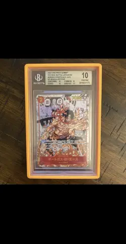 2022 One Piece Japanese Portgas.D.Ace Manga #OP02-013 BGS 10 - Image 1