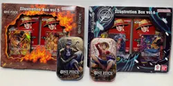 One Piece TCG Lot (4) - Illustration Box Vol. 5 & 6 - Tin Pack Set Vol. 2 - NEW - Image 1