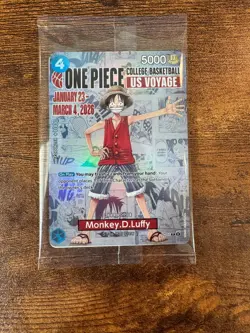 Monkey.D.Luffy (055) (College Basketball US Voyage) P-055 One Piece Promotion... - Image 1