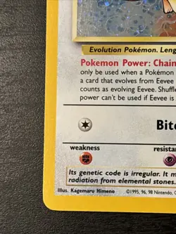 Eevee 11/53 Wotc Black Star Promo Holo 2000 Pokemon with **SWIRL** Lp+ - Image 5