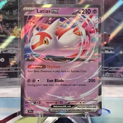 Latias ex 076/191 Double Rare Holo Sv08: Surging Sparks Pokemon TCG NM/M - Image 1