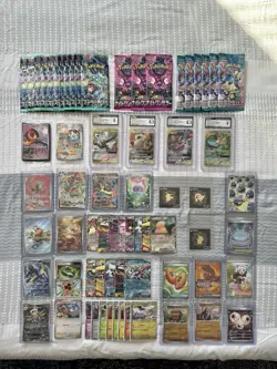 Pokemon Card Collection Lot GX Slabs + 24K Gold Stickers, Promos Singles & Packs - Image 1