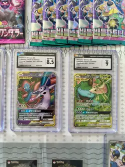 Pokemon Card Collection Lot GX Slabs + 24K Gold Stickers, Promos Singles & Packs - Image 3