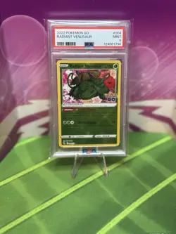 Pokemon TCG Radiant Venusaur Card #004/078 2022 Pokemon Go PSA 9 Mint - Image 1