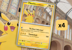 4x Pikachu at the Museum Jumbo Promo Card - Natural History -Sealed - SHIPS NOW! - Image 1