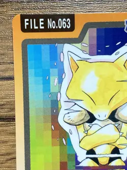Pokemon Carddass Card Abra File No.63 Bandai Pocket Monsters 1997 - Image 3