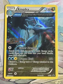 Pokemon TCG Card Kingdra XY39 XY Primal Clash Stamp Pre-Release Alt Art - Image 1