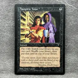 MTG Vampiric Tutor Visions VIS 1996 Non-Foil MP Magic Card - Image 1