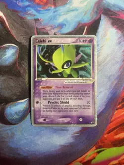Celebi EX 17/17 Pop Series 2 Holo Rare Pokemon TCG HP DMG - Image 1