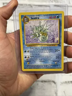 POKEMON SEADRA 2000 POKEMON ORIGINAL FOSSIL UNCOMMON 42/62 NM NEAR MINT VINTAGE - Image 1