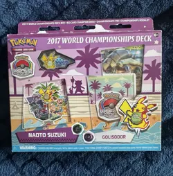 New Sealed Mint Pokemon TCG 2017 World Championships Deck Naoto Suzuki Golisodor - Image 1