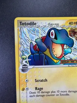 2006 Pokemon Totodile EX Dragon Frontiers 67/101 Reverse Holo STAMPED - Image 2