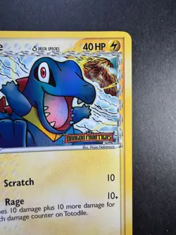 2006 Pokemon Totodile EX Dragon Frontiers 67/101 Reverse Holo STAMPED - Image 3