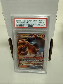 PSA 10 Charizard GX Detective Pikachu Holo 2019 Black Star Promo SM195 Pokemon - Image 1