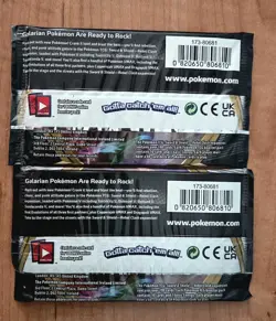 Pokemon TCG Sword Shield Booster Packs Lot of 2 Rebel Clash - Image 2