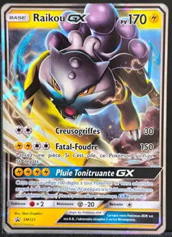 Carte Pokemon Raikou GX SM121 Promo Soleil & Lune FR - Image 2