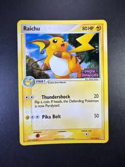 2006 POKEMON RAICHU 51/110 EX HOLON PHANTOMS REVERSE HOLO STAMPED TCG - Image 1