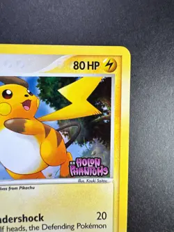 2006 POKEMON RAICHU 51/110 EX HOLON PHANTOMS REVERSE HOLO STAMPED TCG - Image 3