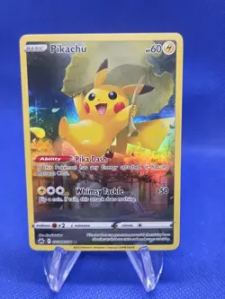 Pokemon Crown Zenith Pikachu Galarian Gallery GG30/GG70 Illustration Rare NM - Image 1