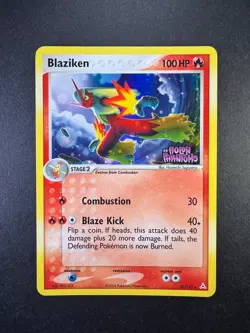 Pokemon Blaziken Reverse Holo 20/110 EX Holon Phantoms Stamped 2006 - Image 1