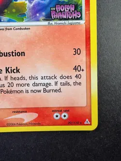 Pokemon Blaziken Reverse Holo 20/110 EX Holon Phantoms Stamped 2006 - Image 5