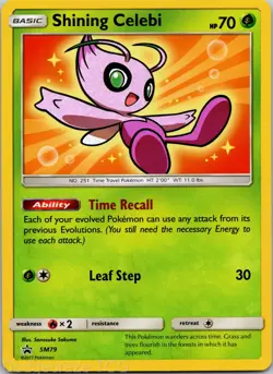 Shining Celebi SM79 Promo SM Black Star Promos Pokemon NM - Image 1