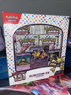 Pokemon TCG: Scarlet & Violet 151 Alakazam ex Collection Box Factory Sealed - Image 1