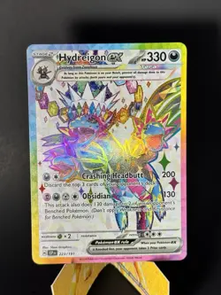 Hydreigon ex Ultra Rare SV08: Surging Sparks 223/191 NM Pokemon TCG - Image 1
