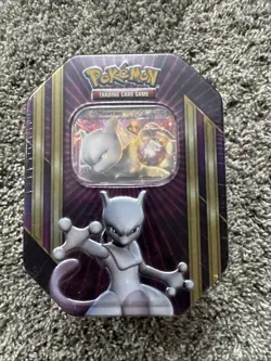 POKEMON 2016 XY Triple Power Mewtwo EX - Factory Sealed Collector Tin - Image 1