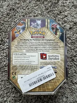 POKEMON 2016 XY Triple Power Mewtwo EX - Factory Sealed Collector Tin - Image 2