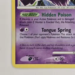 Haunter LV.31 41/99 Uncommon Platinum Arceus LP Pokemon - Image 4