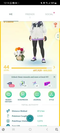 Pokemon Go (Stage 44) Shiny Cubone Flower Crown Halloween & others (16 Shinys) - Image 1
