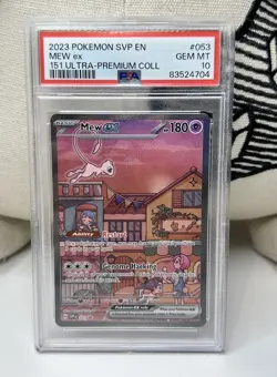 Mew ex SVP 053 PSA 10 | Pokemon TCG Scarlet & Violet 151 Black Star Promo - Image 1