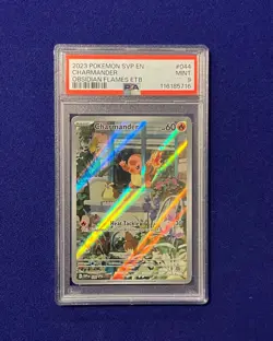 PSA 9 Charmander #44 Obsidian Flames ETB Promo SV 2023 Pokemon MINT - Image 1