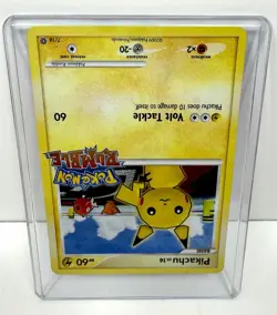 Pikachu - 7/16 - Pokemon Rumble - Holo Stamped - TCG 2009 - English - LP - Image 2
