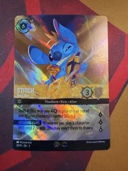 Stitch - Rock Star (Store Championship) 30 Disney Lorcana Promo Cards Holo - Image 1