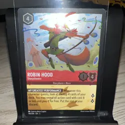 Disney Lorcana Cold Foil Robin Hood - Sharpshooter 118/204 Shimmering Skies - Image 1