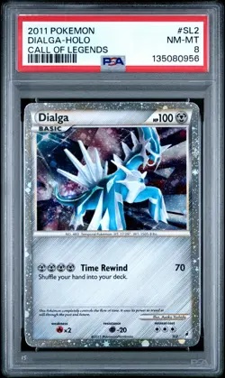 2011 POKEMON CALL OF LEGENDS #SL2 DIALGA-HOLO PSA 8 - Image 1