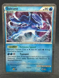 2011 POKEMON TCG CARD SUICUNE CALL OF LEGENDS SHINY LEGENDARY HOLO #SL11 - Image 1