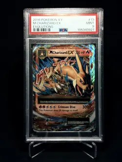 Pokemon TCG XY Evolutions Holo Ultra Rare Mega M Charizard EX 13/108 PSA 9 - Image 1