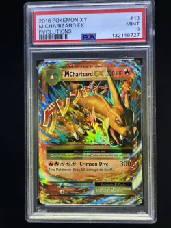 Pokemon TCG XY Evolutions Holo Ultra Rare Mega M Charizard EX 13/108 PSA 9 - Image 1