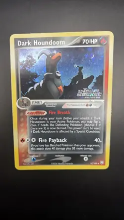 Dark Houndoom 37/109 [Reverse Holo] - Excellent Condition - Vintage Pokemon Card - Image 2