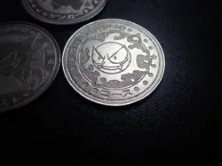 Pokemon Card Meiji Promo Battle Coin Silver x3 Gengar Haunter Gastly #6239 - Image 5