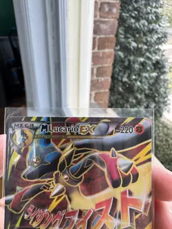 Pokemon TCG M Lucario EX Holo Full Art Ultra Rare Card 55a/111 - Image 3