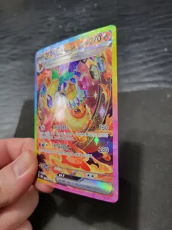 NM Flareon ex SAR 202/187 Sv8a Terastal Festival Korean Pokemon Card - Image 5
